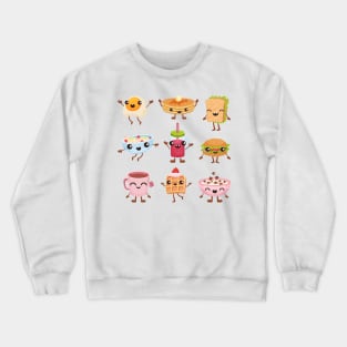 breakfast food collection Crewneck Sweatshirt